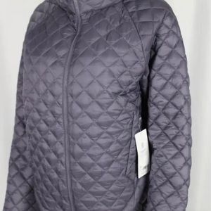 NWT Athleta Whisper Featherless Quilted Jacket  color~dusk violet. Size XL